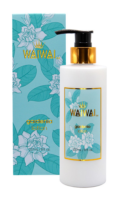 WaiWai Lotion Pump 8oz: Gardenia Box and Pump