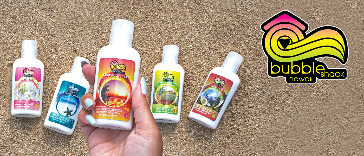Bubble Shack Cosmetics, Bubble Shack, Hawaii, Fragrances of Hawaii 
